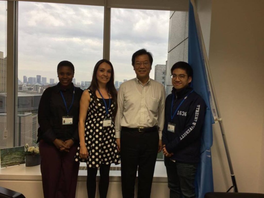 Meeting Prof. Takemoto, Director at the United Nations University - Institute for the Advanced Study of Sustainability, Tokyo, Japan