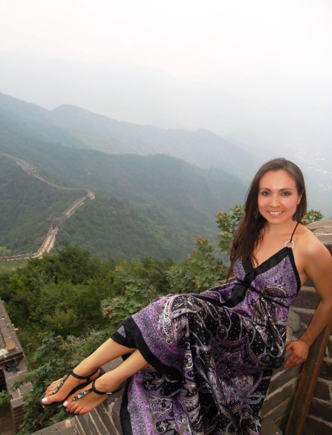 Dr Isabel B. Franco at the Great Wall, China