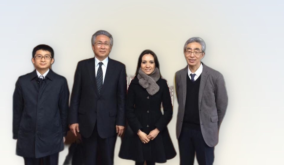With colleagues, Japan Society for the Promotion of Science (JSPS)